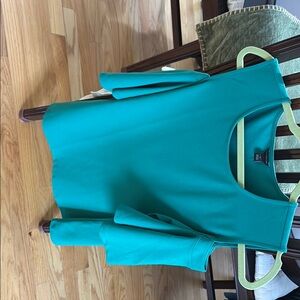 Vibrant Teal Sleeveless Blouse